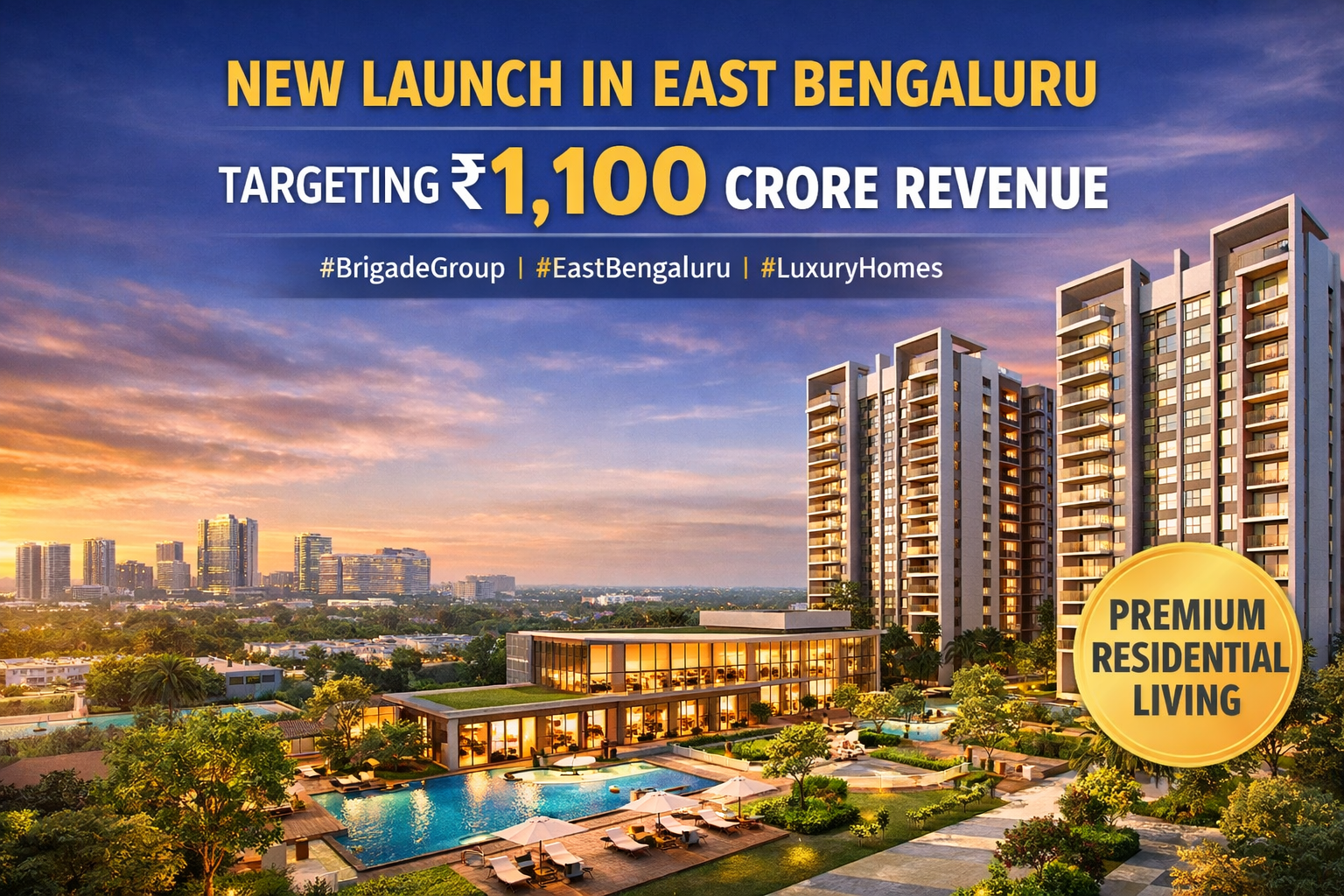 Brigade Group Launches New Residential Project in East Bengaluru