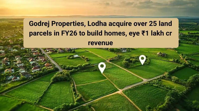Godrej Properties & Lodha Acquire 25+ Land Parcels in FY26