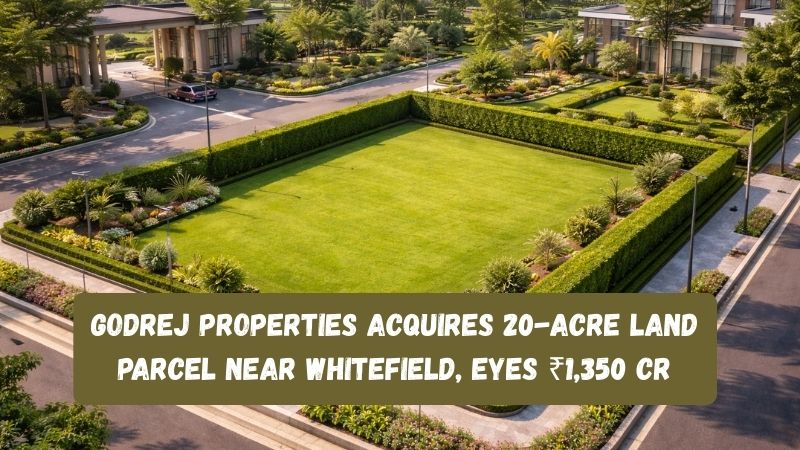 Godrej Properties Acquires 20-Acre Land Near Whitefield, Targets ₹1,350 Cr Revenue