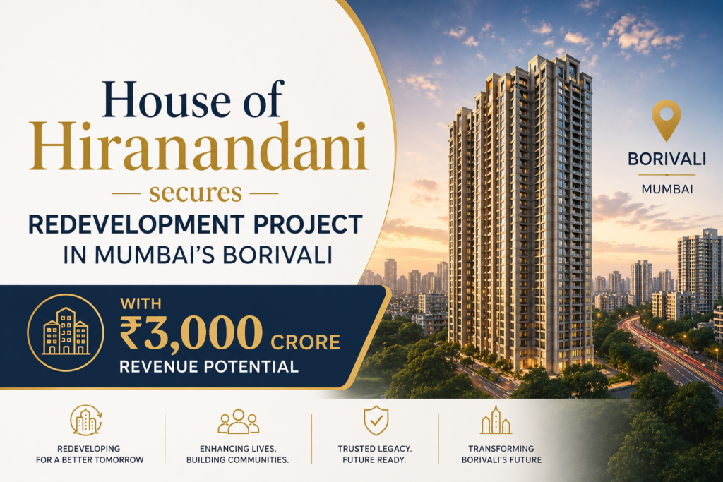 House of Hiranandani Wins Borivali Redevelopment Deal Worth ₹3,000 Crore