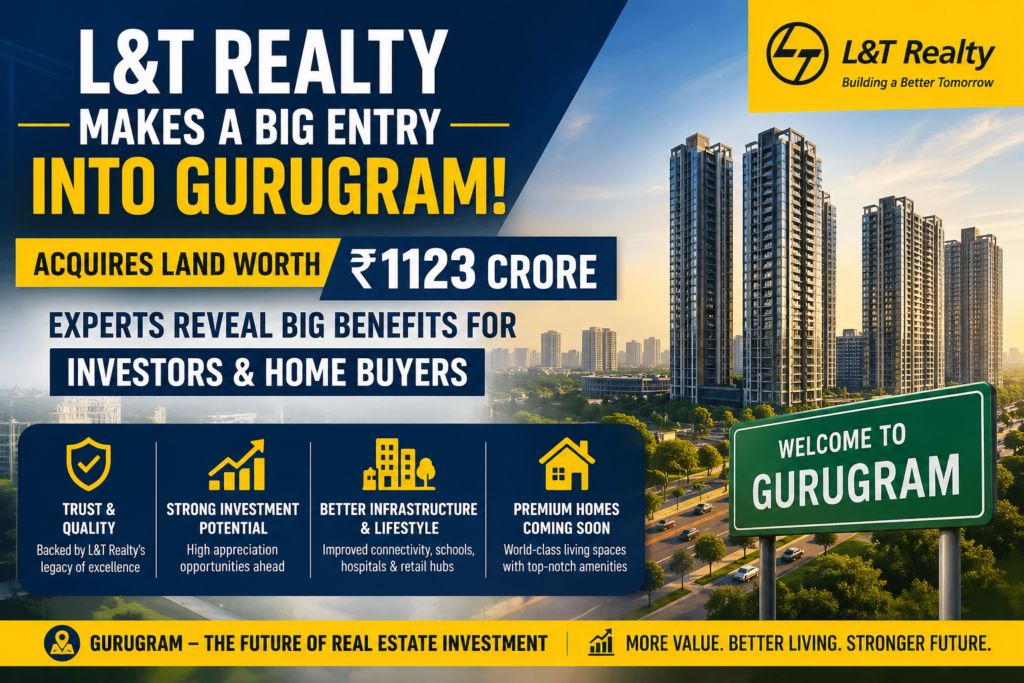 L&T Realty Enters Gurugram with ₹1123 Crore Land Deal