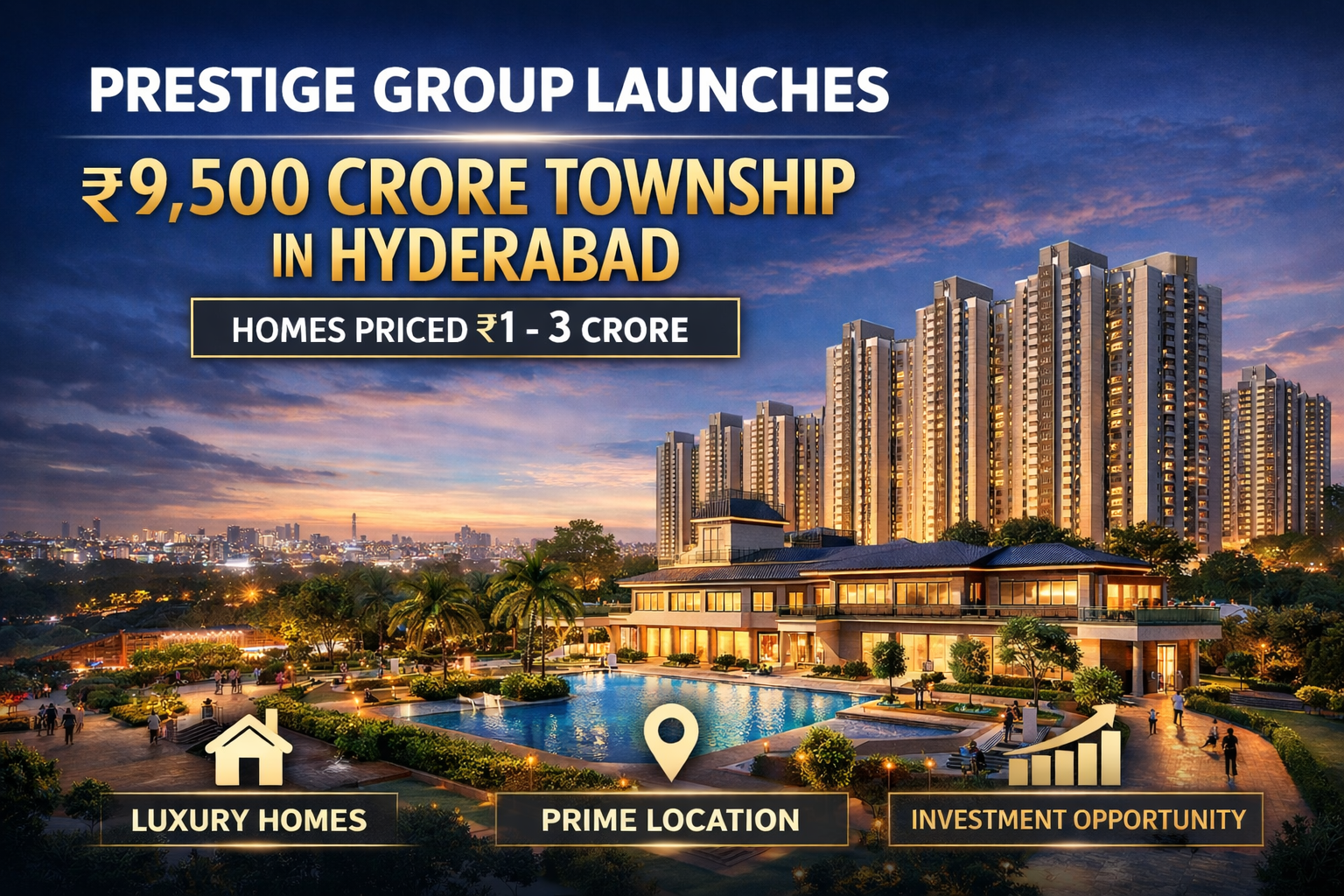 Prestige Group Launches ₹9,500 Crore Township in Hyderabad