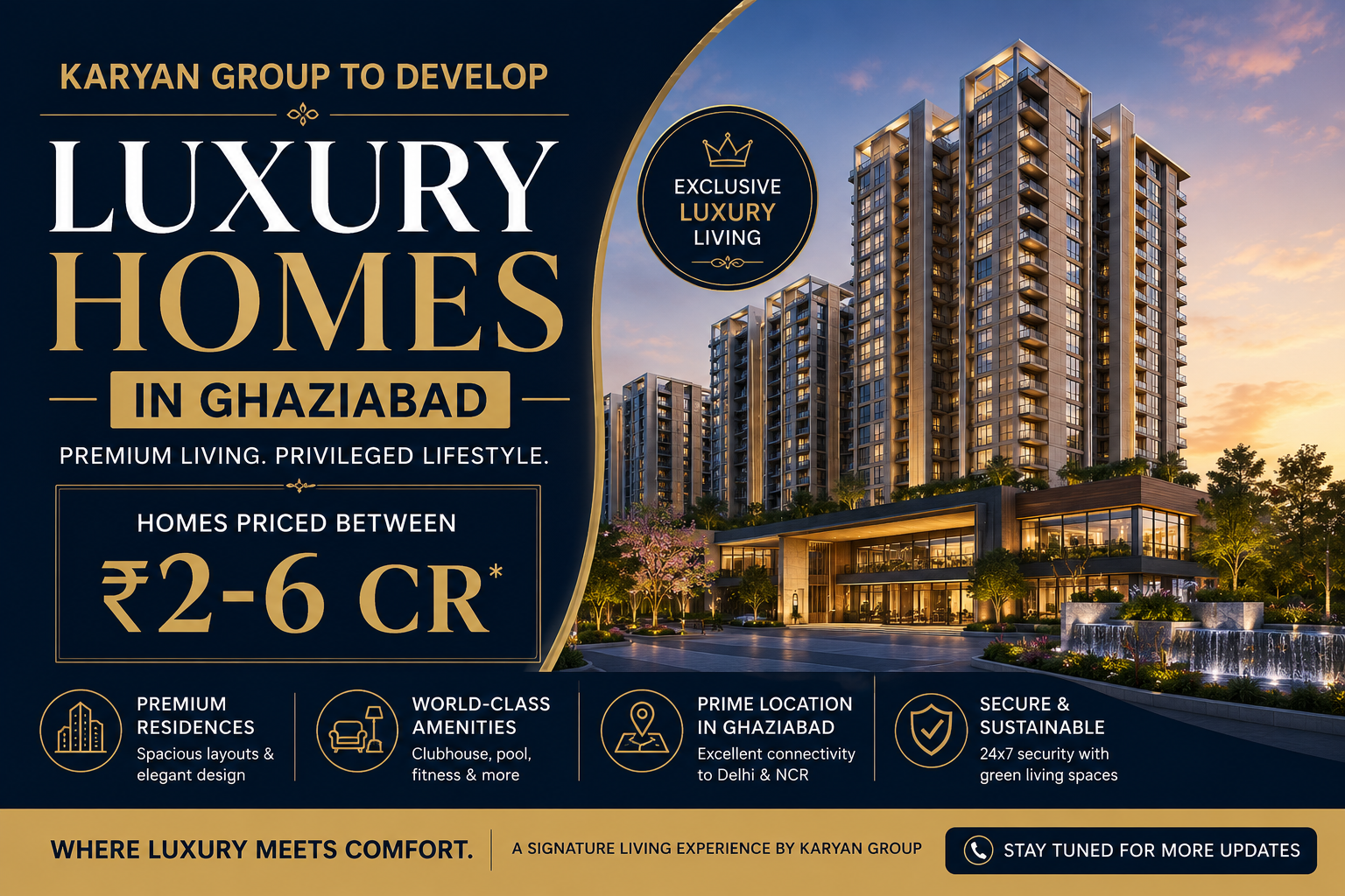Karyan Group to Develop Luxury Homes in Ghaziabad