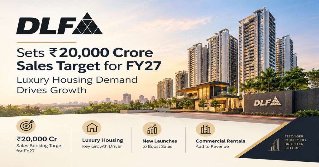 DLF Sets ₹20,000 Crore Sales Target for FY27 Amid Luxury Housing Demand