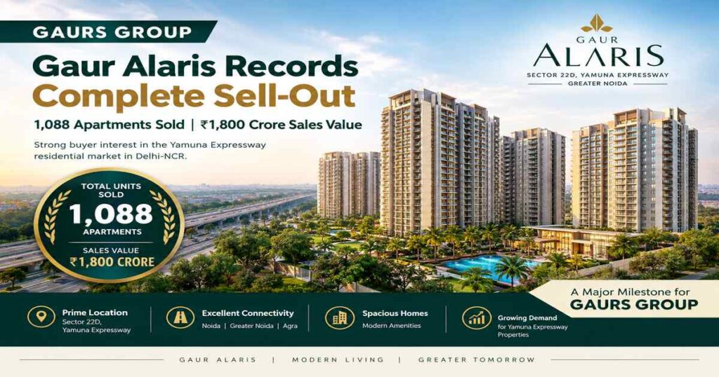Gaurs Group Sells 1,088 Delhi-NCR Homes in ₹1,800 Crore Deal