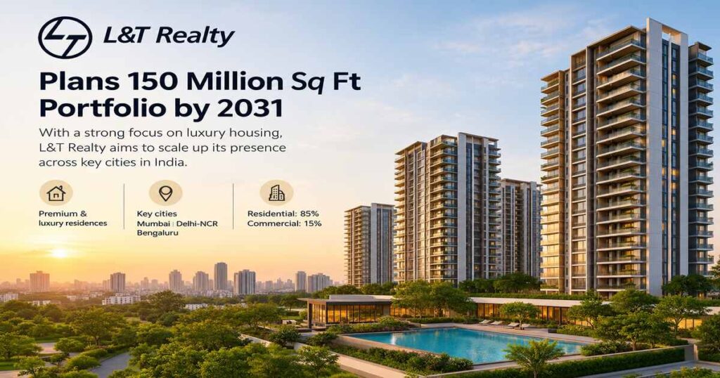 L&T Realty Aims to Expand Real Estate Portfolio by 2031