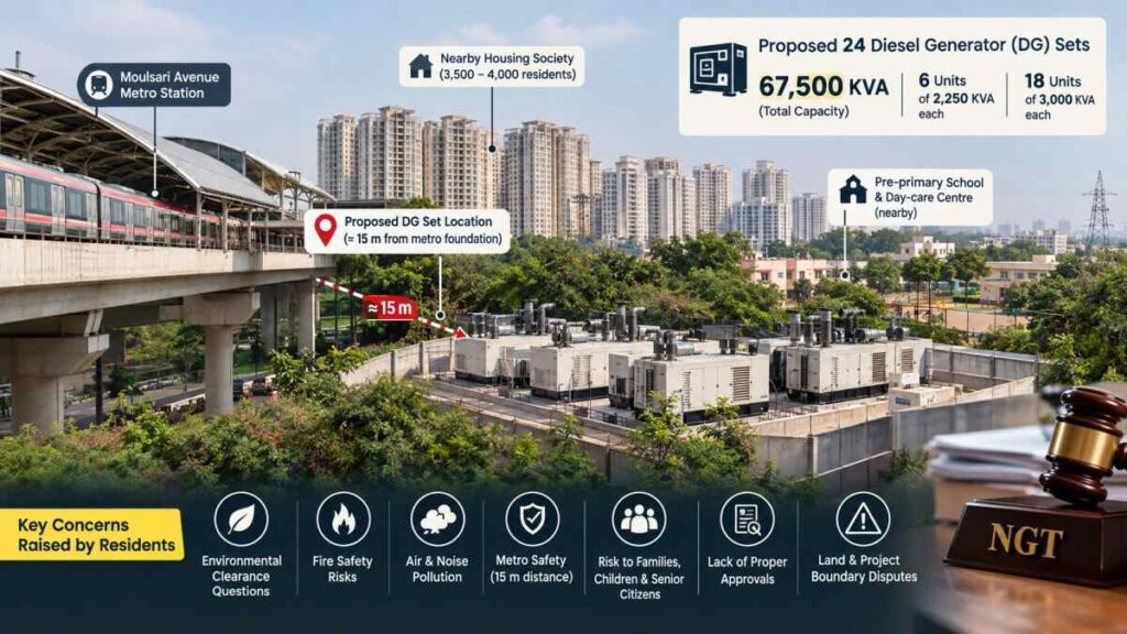Gurugram Residents Oppose DLF Plan for 24 Diesel Generators